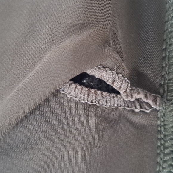 Medium tiny bikini in olive green. NWOT. Adjustable straps. Removable pads. - Picture 5 of 6